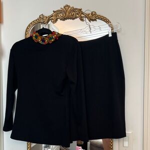 Black Women's Classic Straight Skirt